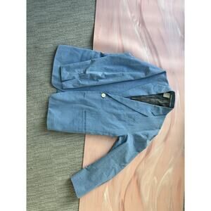N. Hoolywood Blue loose fit blazer size M seersucker